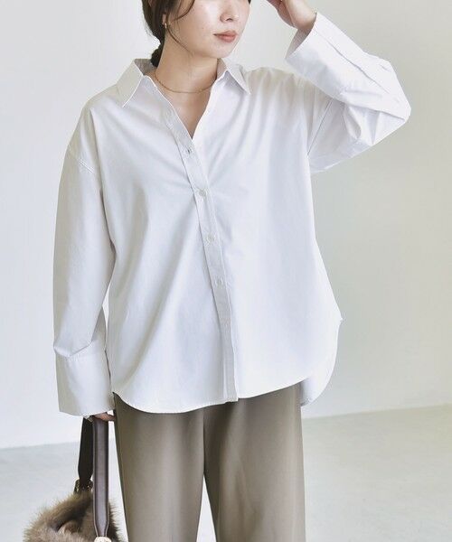 SHIPS / シップス シャツ・ブラウス | 《予約》quaranciel:〈UVカット/洗濯機可能〉UNITO plus レギュラーカラー ルーズ シャツ | 詳細7