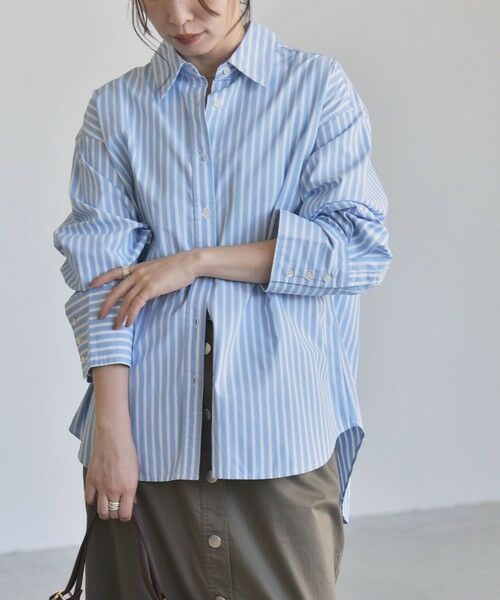 SHIPS / シップス シャツ・ブラウス | 《予約》quaranciel:〈UVカット/洗濯機可能〉UNITO plus レギュラーカラー ルーズ シャツ | 詳細20