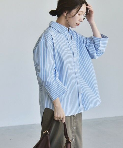 SHIPS / シップス シャツ・ブラウス | 《予約》quaranciel:〈UVカット/洗濯機可能〉UNITO plus レギュラーカラー ルーズ シャツ | 詳細21
