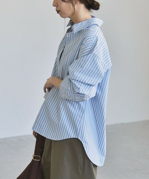 SHIPS / シップス シャツ・ブラウス | 《予約》quaranciel:〈UVカット/洗濯機可能〉UNITO plus レギュラーカラー ルーズ シャツ | 詳細24