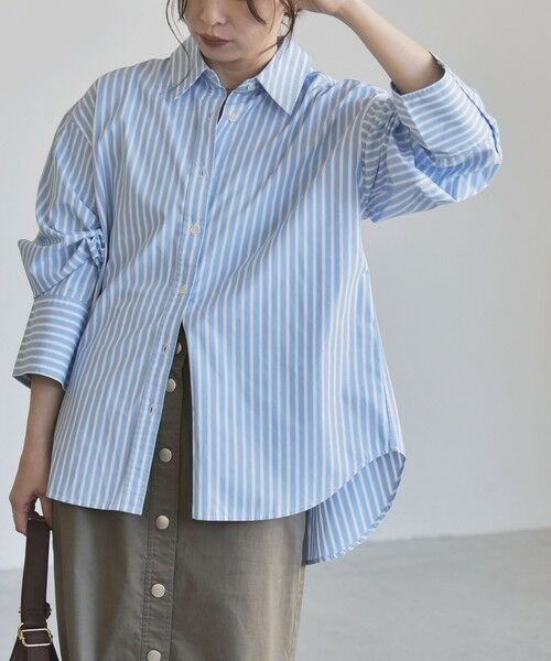 SHIPS / シップス シャツ・ブラウス | 《予約》quaranciel:〈UVカット/洗濯機可能〉UNITO plus レギュラーカラー ルーズ シャツ | 詳細26