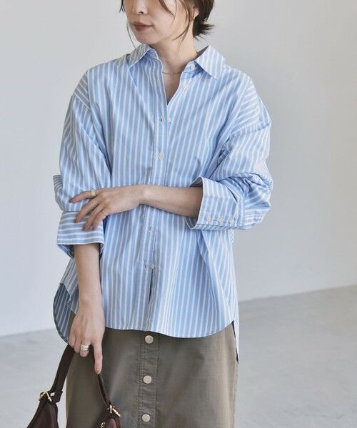 SHIPS / シップス シャツ・ブラウス | 《予約》quaranciel:〈UVカット/洗濯機可能〉UNITO plus レギュラーカラー ルーズ シャツ | 詳細27