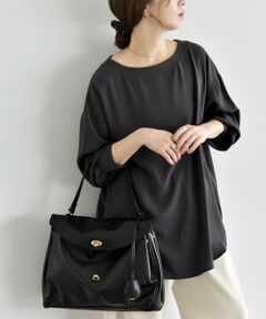 SHIPS / シップス シャツ・ブラウス | 《予約》quaranciel:〈手洗い可能〉ジョーゼット リブ オーバーサイズ ブラウス