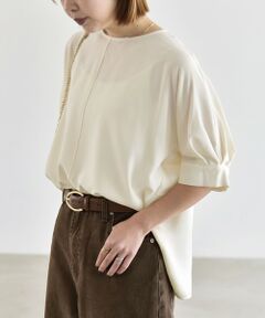 SHIPS / シップス シャツ・ブラウス | 〈手洗い可能〉ストレッチ ジョーゼット ハーフスリーブ コンビ ブラウス