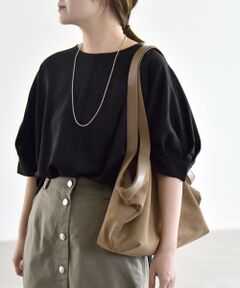 SHIPS / シップス シャツ・ブラウス | 〈手洗い可能〉ストレッチ ジョーゼット ハーフスリーブ コンビ ブラウス