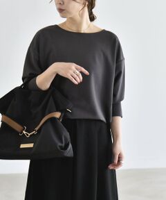 SHIPS / シップス カットソー | 《予約》quaranciel:〈洗濯機可能〉カットジョーゼット ラウンドヘム ルーズ プルオーバー