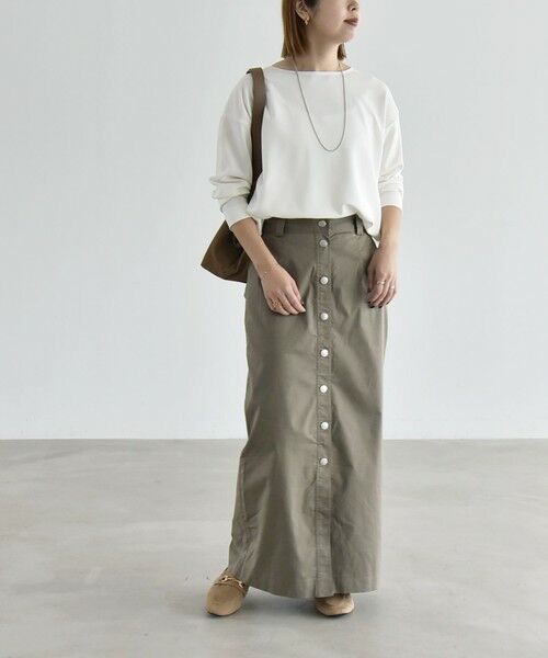 SHIPS / シップス カットソー | 《予約》quaranciel:〈洗濯機可能〉カットジョーゼット ラウンドヘム ルーズ プルオーバー | 詳細1