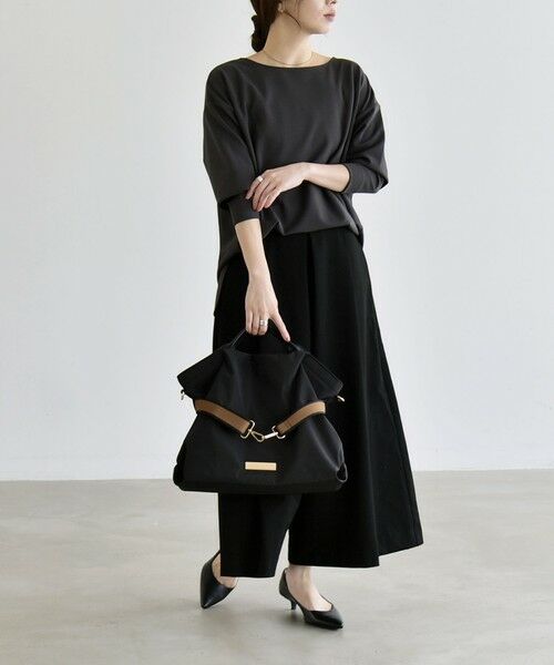 SHIPS / シップス カットソー | 《予約》quaranciel:〈洗濯機可能〉カットジョーゼット ラウンドヘム ルーズ プルオーバー | 詳細14