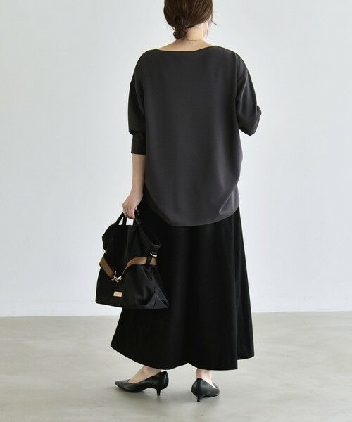 SHIPS / シップス カットソー | 《予約》quaranciel:〈洗濯機可能〉カットジョーゼット ラウンドヘム ルーズ プルオーバー | 詳細16