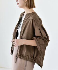 SHIPS / シップス ブルゾン | 《予約》quaranciel:〈防水/防風/洗濯機可能〉LIMONTA EAST ノーカラー ドロスト ブルゾン