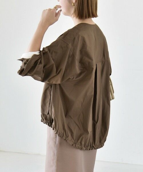 SHIPS / シップス ブルゾン | 《予約》quaranciel:〈防水/防風/洗濯機可能〉LIMONTA EAST ノーカラー ドロスト ブルゾン | 詳細4