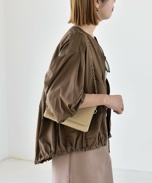 SHIPS / シップス ブルゾン | 《予約》quaranciel:〈防水/防風/洗濯機可能〉LIMONTA EAST ノーカラー ドロスト ブルゾン | 詳細7