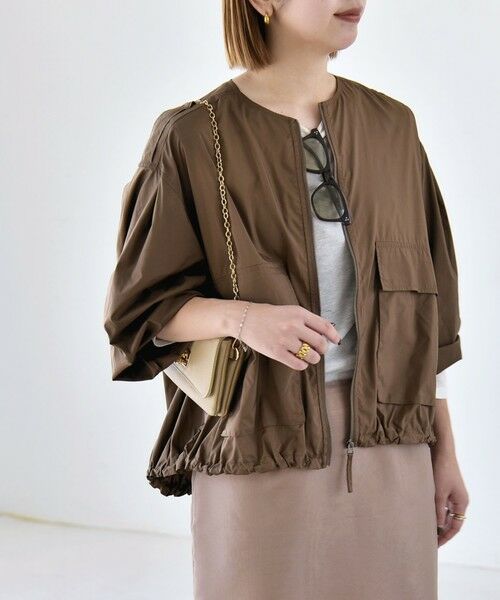 SHIPS / シップス ブルゾン | 《予約》quaranciel:〈防水/防風/洗濯機可能〉LIMONTA EAST ノーカラー ドロスト ブルゾン | 詳細9