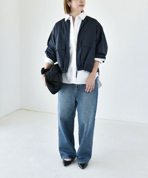 SHIPS / シップス ブルゾン | 《予約》quaranciel:〈防水/防風/洗濯機可能〉LIMONTA EAST ノーカラー ドロスト ブルゾン | 詳細21