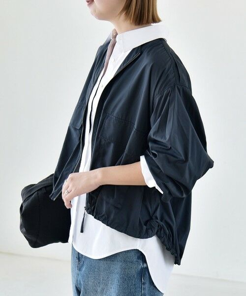 SHIPS / シップス ブルゾン | 《予約》quaranciel:〈防水/防風/洗濯機可能〉LIMONTA EAST ノーカラー ドロスト ブルゾン | 詳細24