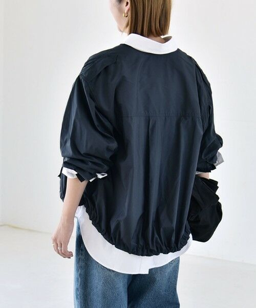 SHIPS / シップス ブルゾン | 《予約》quaranciel:〈防水/防風/洗濯機可能〉LIMONTA EAST ノーカラー ドロスト ブルゾン | 詳細25