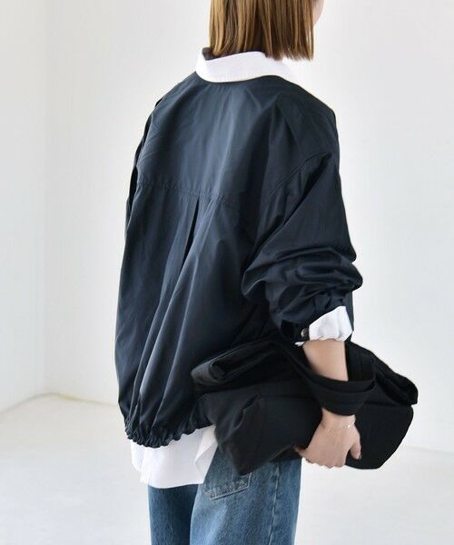 SHIPS / シップス ブルゾン | 《予約》quaranciel:〈防水/防風/洗濯機可能〉LIMONTA EAST ノーカラー ドロスト ブルゾン | 詳細26