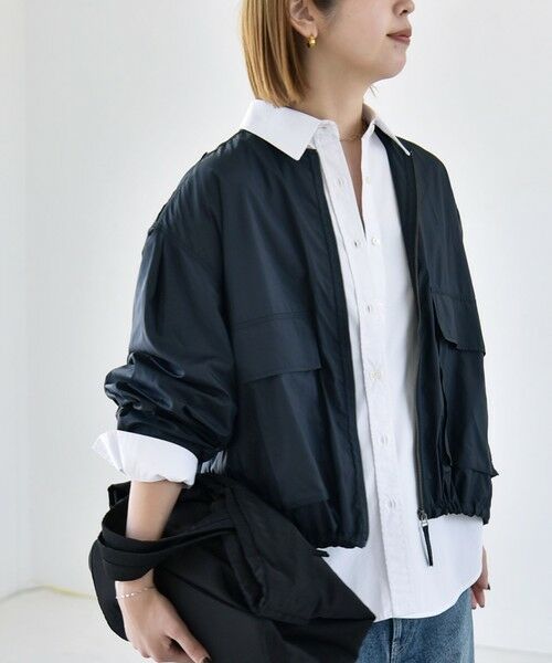 SHIPS / シップス ブルゾン | 《予約》quaranciel:〈防水/防風/洗濯機可能〉LIMONTA EAST ノーカラー ドロスト ブルゾン | 詳細28