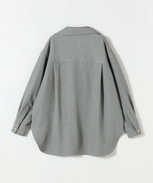 SHIPS / シップス ロング・マキシ丈ワンピース | 《予約》quaranciel:〈洗濯機可能〉ウールライク Vネック スキッパー シャツ & ワイド パンツ セットアップ | 詳細17