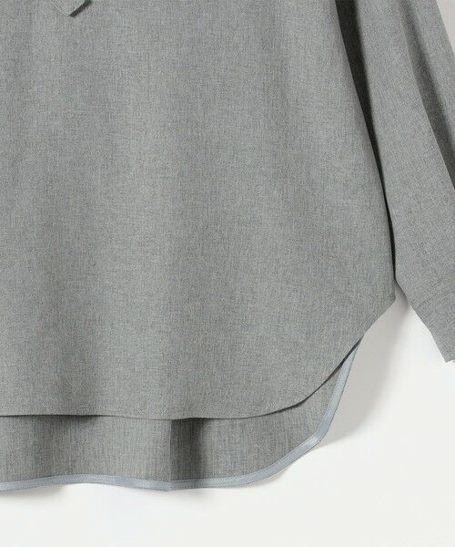 SHIPS / シップス ロング・マキシ丈ワンピース | 《予約》quaranciel:〈洗濯機可能〉ウールライク Vネック スキッパー シャツ & ワイド パンツ セットアップ | 詳細19