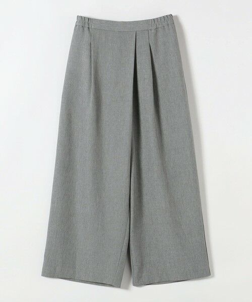SHIPS / シップス ロング・マキシ丈ワンピース | 《予約》quaranciel:〈洗濯機可能〉ウールライク Vネック スキッパー シャツ & ワイド パンツ セットアップ | 詳細21