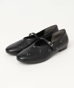 SHIPS / シップス バレエシューズ | quaranciel: スタッズ フラット ストラップ シューズ