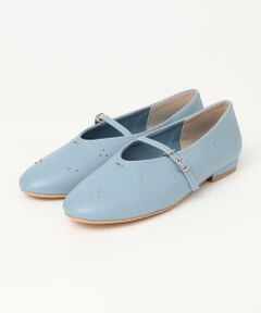 SHIPS / シップス バレエシューズ | quaranciel: スタッズ フラット ストラップ シューズ