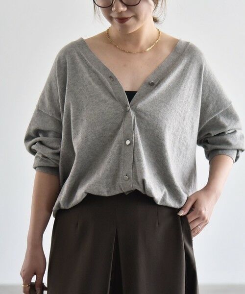 SHIPS / シップス カーディガン・ボレロ | 《予約》quaranciel:〈手洗い可能〉カシミヤ ミックス Vネック ドロスト カーディガン | 詳細5
