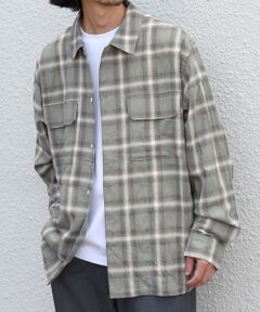 SHIPS / シップス シャツ・ブラウス | SHIPS any:〈洗濯機可能〉オンブレ チェック フラップ ポケット リラックス ネルシャツ◆