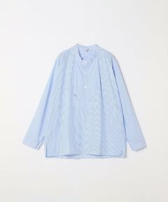 SHIPS / シップス シャツ・ブラウス | modAS:〈洗濯機可能〉ストライプ プルオーバー バンドカラー シャツ