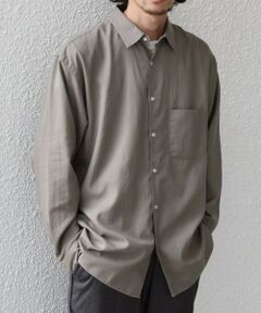SHIPS / シップス シャツ・ブラウス | SHIPS any:〈洗濯機可能〉コットン/シルク エアリー ポケット レギュラーカラー シャツ◆