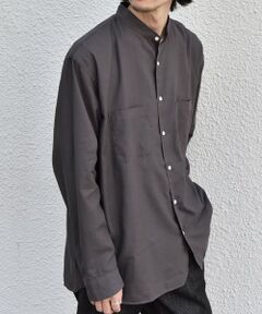 SHIPS / シップス シャツ・ブラウス | SHIPS any:〈洗濯機可能〉コットン/シルク エアリー ポケット バンドカラー シャツ◆