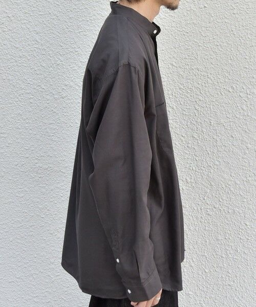 SHIPS / シップス シャツ・ブラウス | SHIPS any:〈洗濯機可能〉コットン/シルク エアリー ポケット バンドカラー シャツ◆ | 詳細5