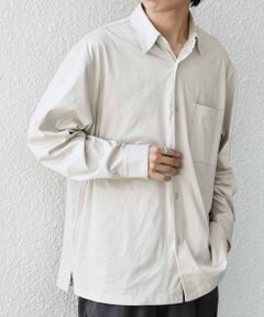 SHIPS / シップス シャツ・ブラウス | SHIPS any: フェード ポリエステルスエード ポケット レギュラーカラー シャツ◆