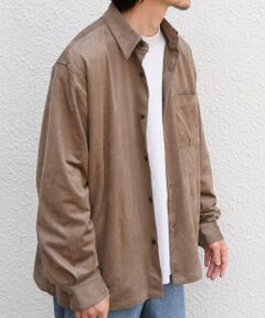 SHIPS / シップス シャツ・ブラウス | SHIPS any: フェード ポリエステルスエード ポケット レギュラーカラー シャツ◆