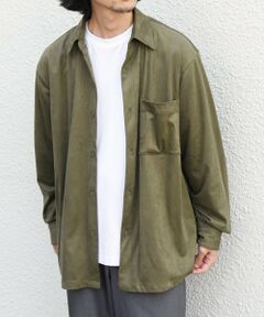 SHIPS / シップス シャツ・ブラウス | SHIPS any: フェード ポリエステルスエード ポケット レギュラーカラー シャツ◆