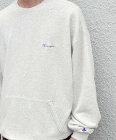 SHIPS / シップス スウェット | 【SHIPS any別注】Champion: ワンポイント ロゴ 刺繍 ステッチ リラックス スウェット◆