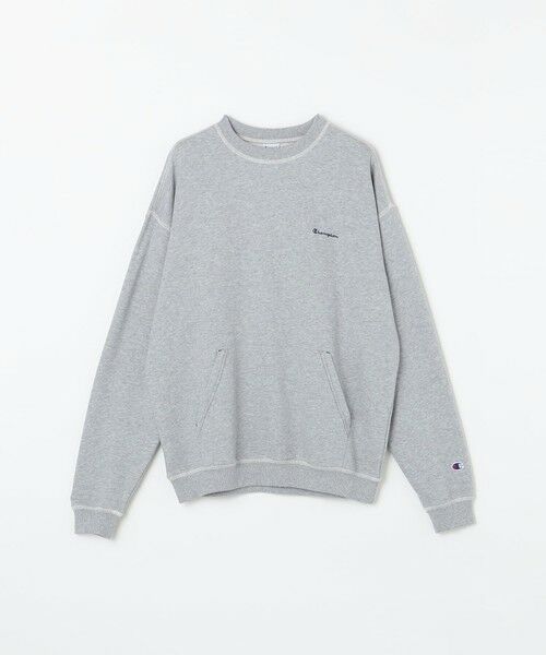 SHIPS / シップス スウェット | 【SHIPS any別注】Champion: ワンポイント ロゴ 刺繍 ステッチ リラックス スウェット◆ | 詳細14