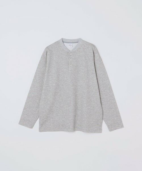 SHIPS / シップス カットソー | SHIPS any:〈洗濯機可能〉フクレ ジャカード リラックス ヘンリーネックTシャツ(ロンT)◆ | 詳細6