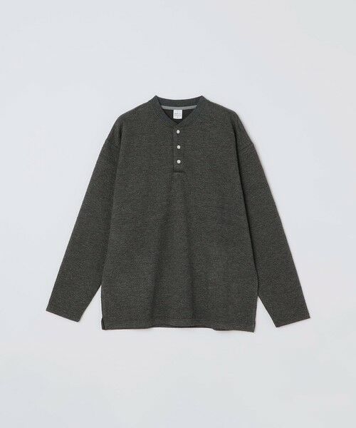 SHIPS / シップス カットソー | SHIPS any:〈洗濯機可能〉フクレ ジャカード リラックス ヘンリーネックTシャツ(ロンT)◆ | 詳細14