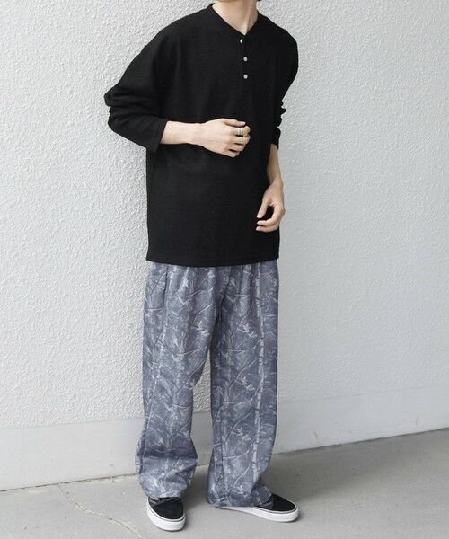 SHIPS / シップス カットソー | SHIPS any:〈洗濯機可能〉フクレ ジャカード リラックス ヘンリーネックTシャツ(ロンT)◆ | 詳細21