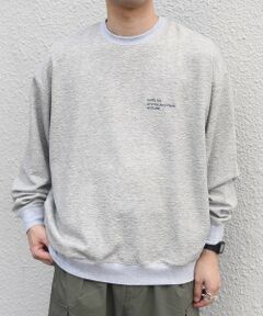 SHIPS / シップス カットソー | SHIPS any:〈洗濯機可能〉フクレ  ジャカード  ロゴ 刺繍 サイドポケットTシャツ(ロンT)◆