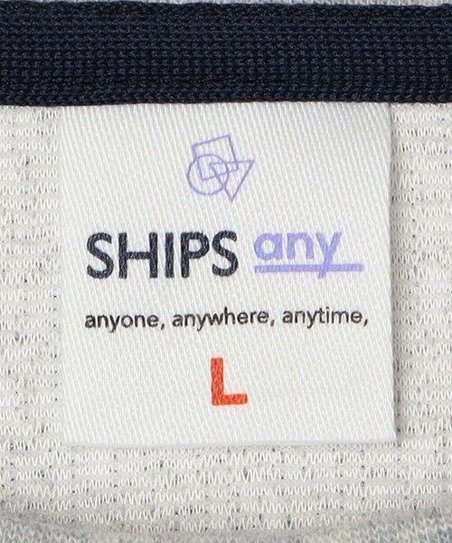SHIPS / シップス カットソー | SHIPS any:〈洗濯機可能〉フクレ ジャカード ロゴ 刺繍 サイドポケットTシャツ(ロンT)◆ | 詳細19