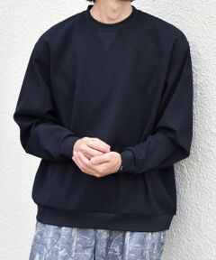 SHIPS / シップス Tシャツ | SHIPS any:〈洗濯機可能〉ワッフル ワンポイント クルーネック Tシャツ(ロンT)◆