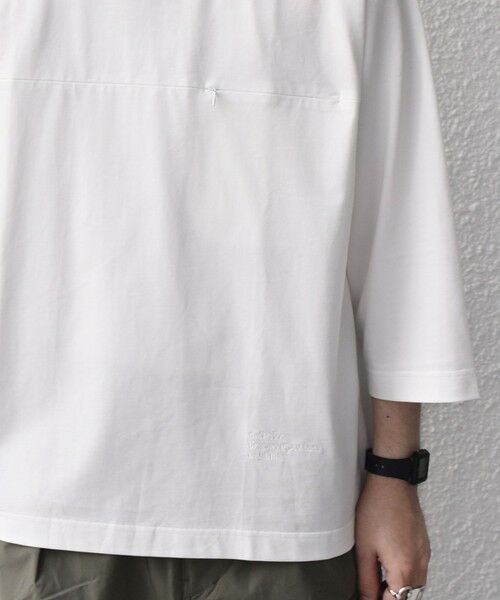 SHIPS / シップス Tシャツ | SHIPS any:〈洗濯機可能〉ピマ コットン ワンポイント 刺繍 7分袖 ポケット Tシャツ◆ | 詳細6