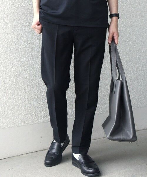SHIPS / シップス その他パンツ | SHIPS any:〈吸水速乾/UVカット〉スマート スリム ストレッチ アンクル イージーパンツ(セットアップ対応)◆（ブラック）