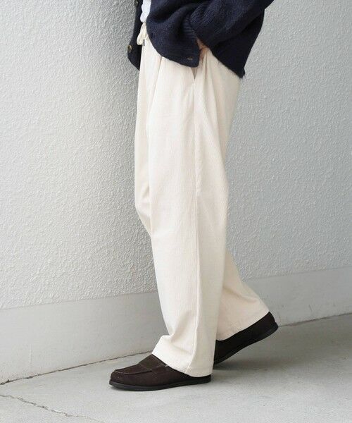 SHIPS / シップス その他パンツ | 〈手洗い可能〉SOLOTEX(R) コーデュロイ 2タック セミワイド イージーパンツ(セットアップ対応)◆ | 詳細4