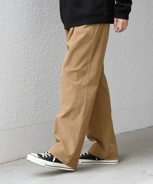 SHIPS / シップス その他パンツ | 〈手洗い可能〉SOLOTEX(R) コーデュロイ 2タック セミワイド イージーパンツ(セットアップ対応)◆ | 詳細25
