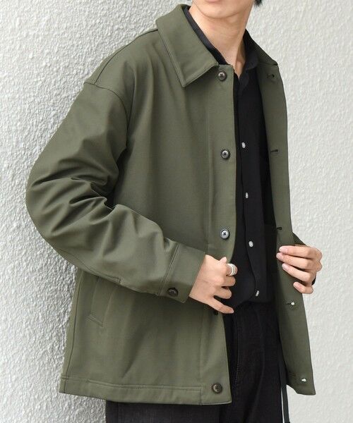 SHIPS / シップス ブルゾン | SORONA(R) ライト ツイル ストレッチ スピンドル ブルゾン 26AW◆(オリーブ)