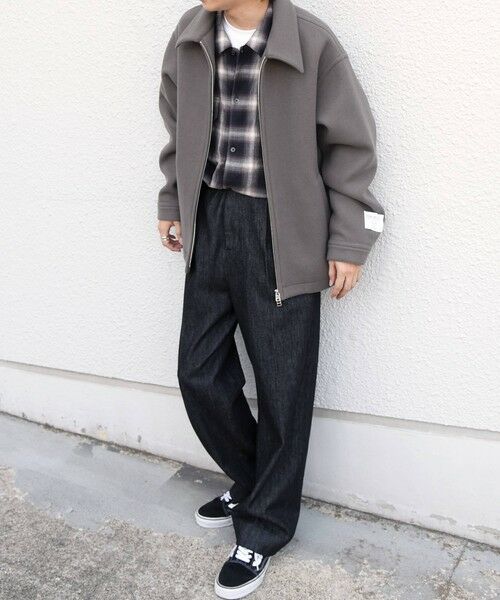 SHIPS / シップス ブルゾン | PURE WOOL MELTON リラックス ジップアップ ブルゾン◆ | 詳細1
